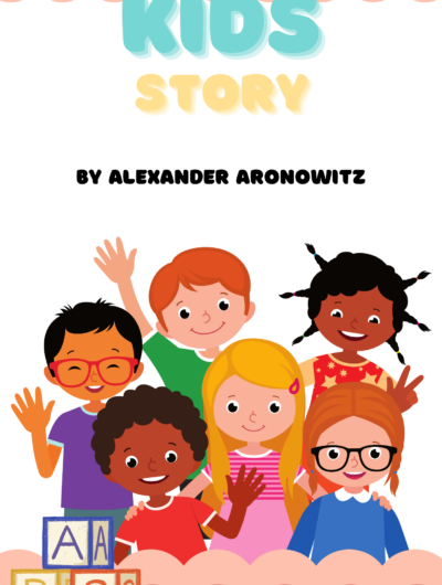 Pink Cute Kids Story Book Cover