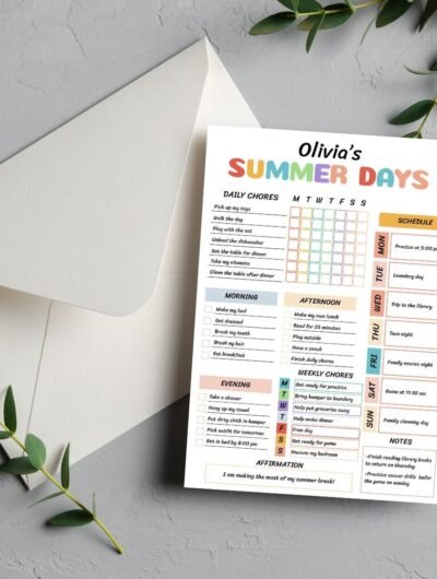 Summer Planner for Kids