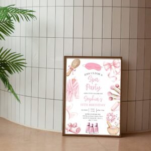 Girls Spa Party Invitation
