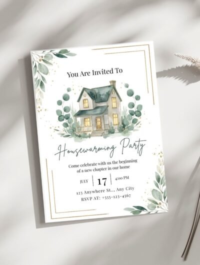 Editable Housewarming Invitation Template