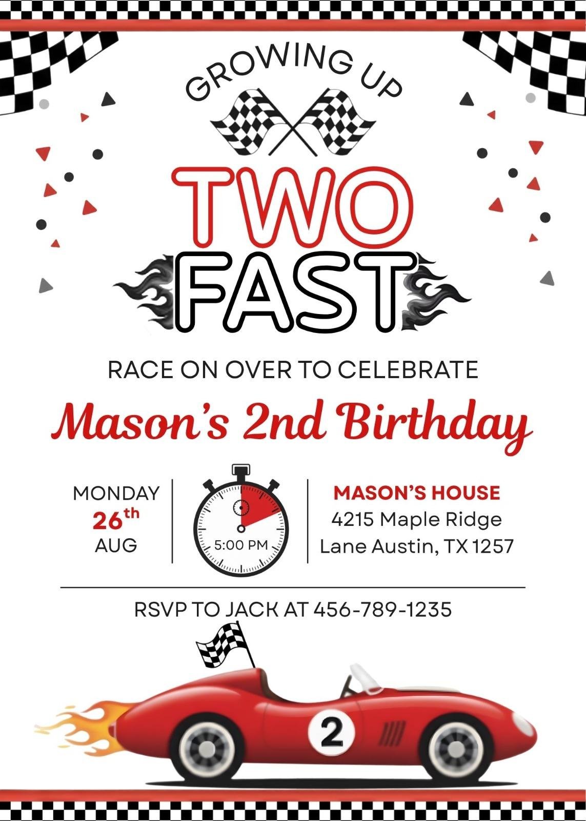Printable Kids Birthday Invite
